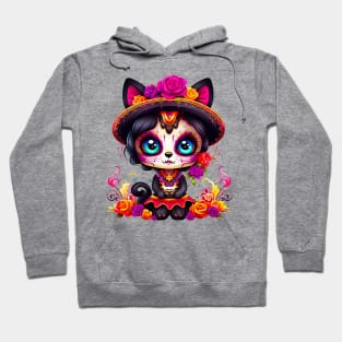 Dia de los Muertos Cat #8 Hoodie